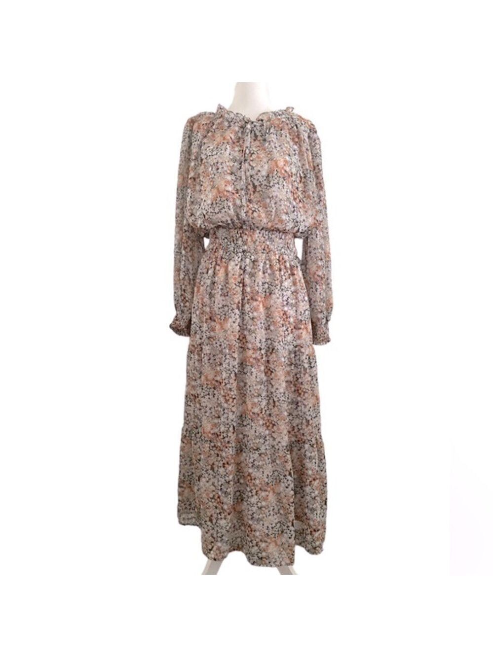 Roolee floral long sleeve prairie dress